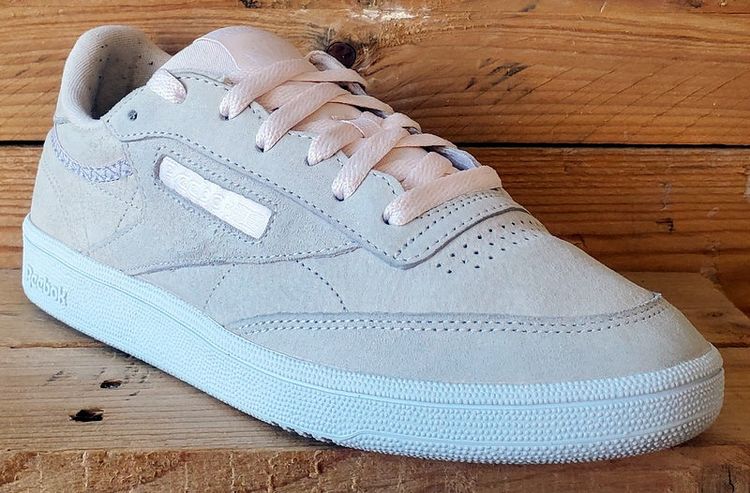 Reebok Club C 85 Low Suede Trainers UK7/US9.5/EU40.5 BS9609 Pink/White 7