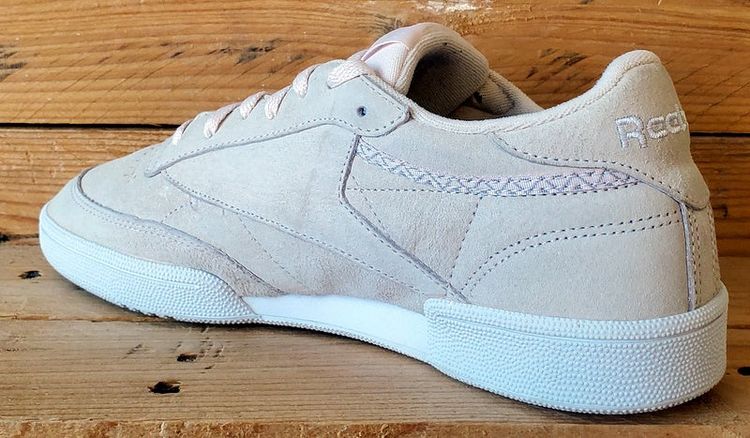 Reebok Club C 85 Low Suede Trainers UK7/US9.5/EU40.5 BS9609 Pink/White 6