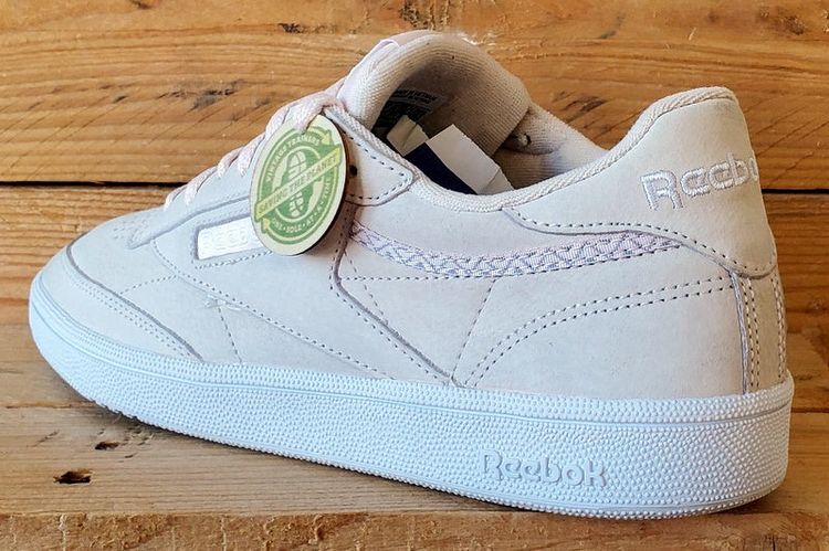 Reebok Club C 85 Low Suede Trainers UK7/US9.5/EU40.5 BS9609 Pink/White 4