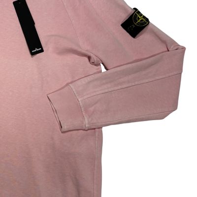 Stone Island Pink Compass Patch Lightweight Jumpers 4