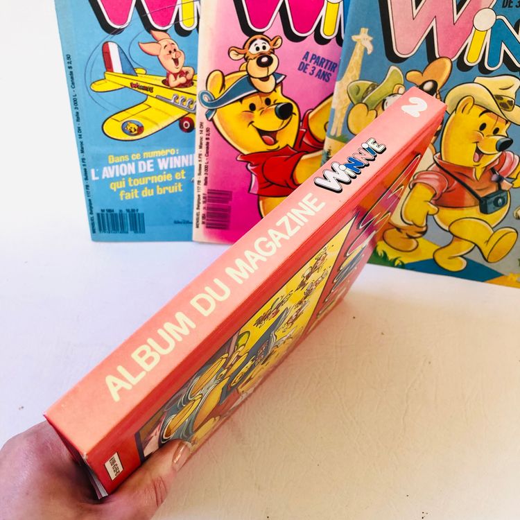 French WINNIE The Pooh Magazine Bundle Lot + ALBUM No. 2 Book Vintage 1980s New 20