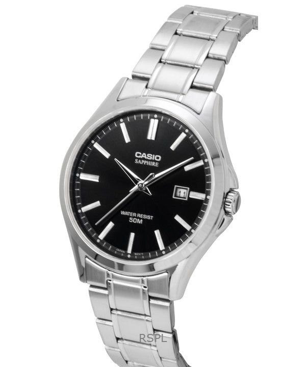 Casio Standard Analog Stainless Steel Black Dial Quartz MTS-115D-1AV Men's Watch image 4