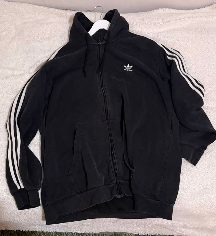 Adidas Originals Adidas Black Zip-Up Hoodie product image