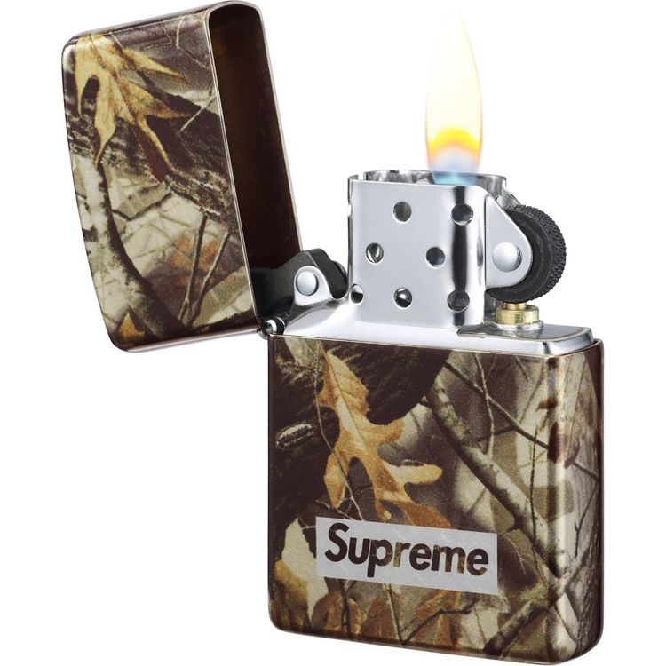 Supreme Camo Logo Zippo Realtree Hardwoods Camo imagen 1