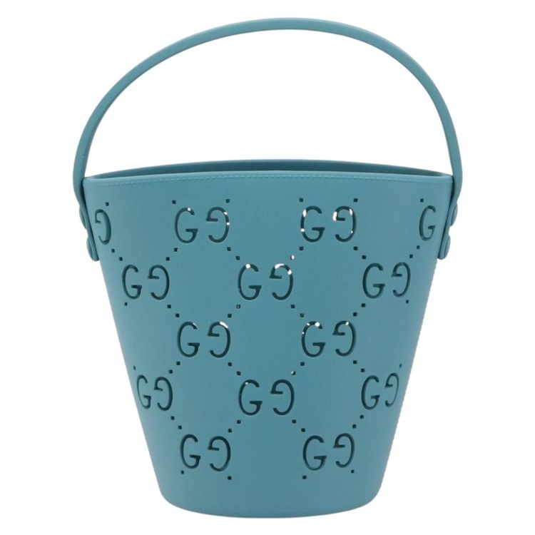 GUCCI Children's Hand Bag rubber Blue 723051 Auth LN238M - Jerrillo image 2