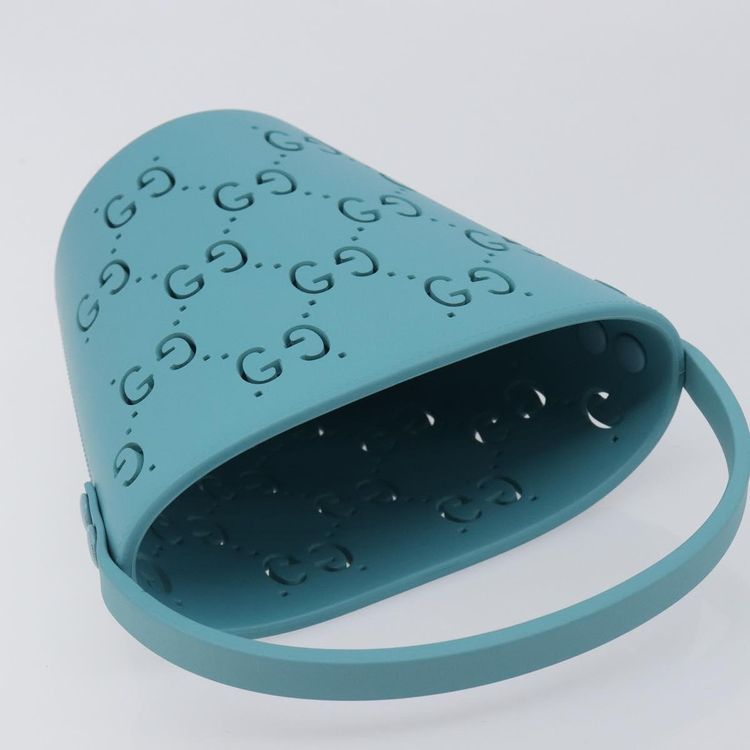 GUCCI Children's Hand Bag rubber Blue 723051 Auth LN238M - Jerrillo image 7