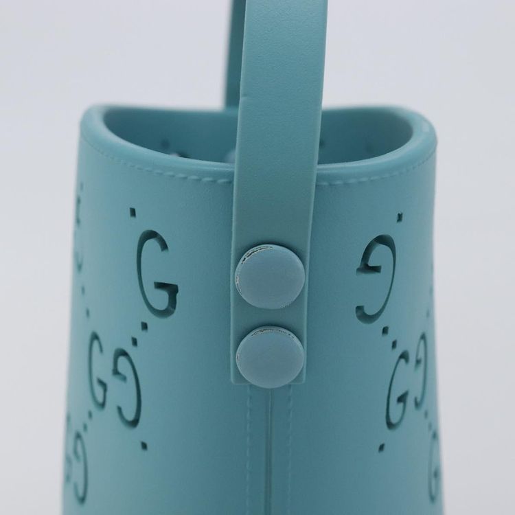 GUCCI Children's Hand Bag rubber Blue 723051 Auth LN238M - Jerrillo image 6