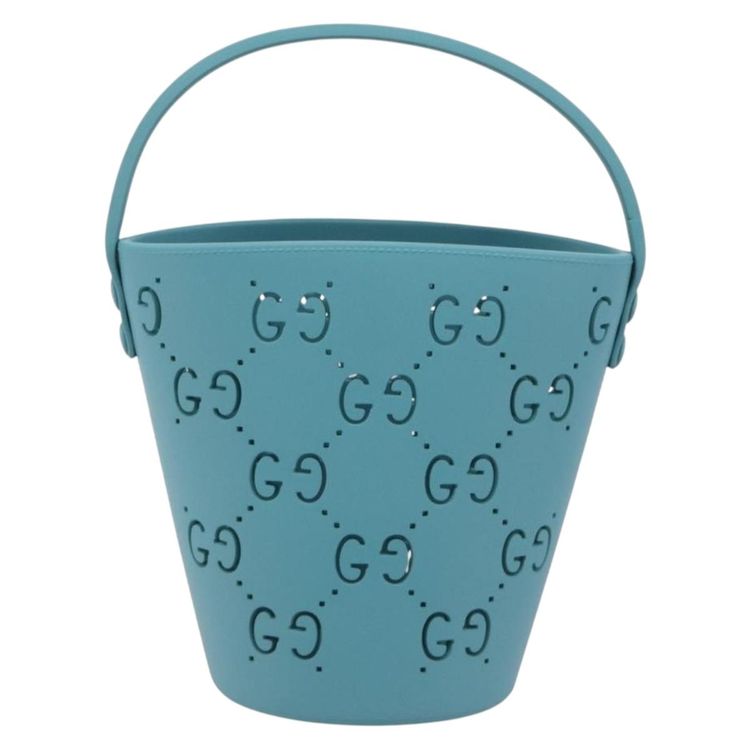 GUCCI Children's Hand Bag rubber Blue 723051 Auth LN238M - Jerrillo image 3