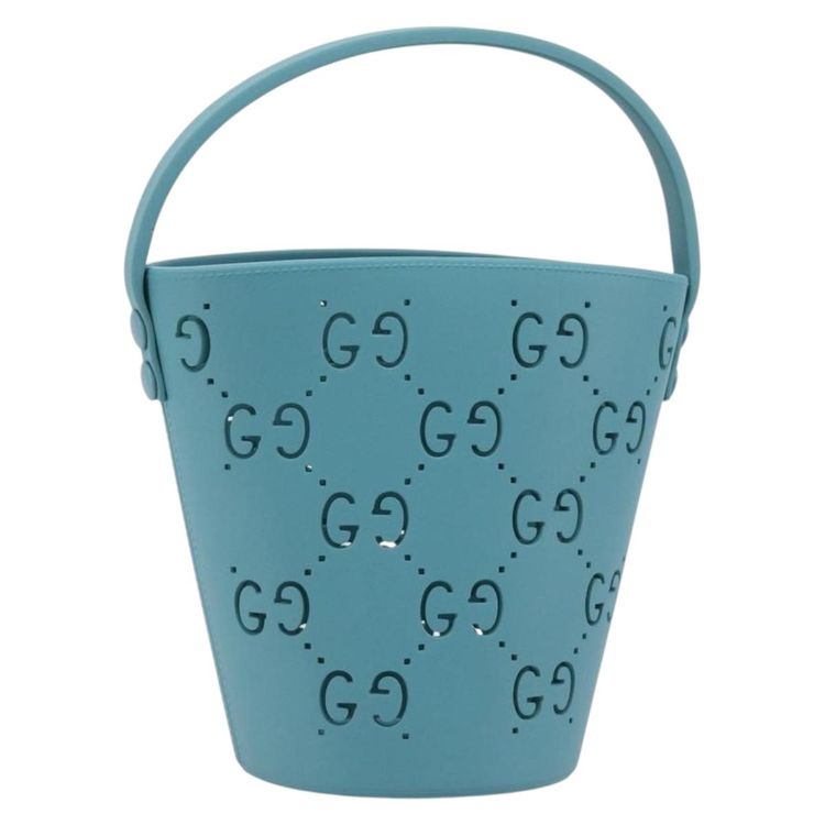 GUCCI Children's Hand Bag rubber Blue 723051 Auth LN238M - Jerrillo image 1