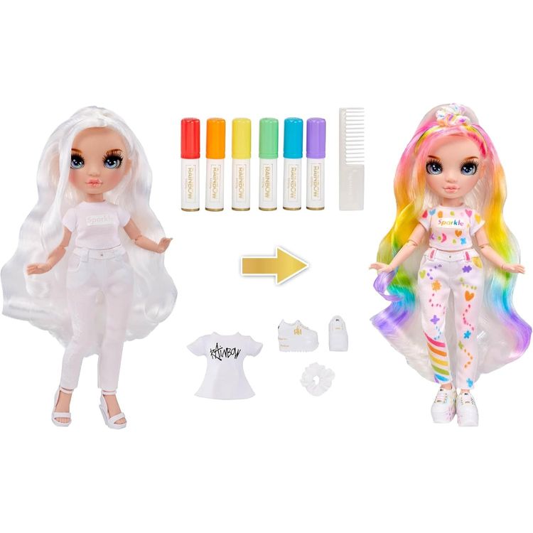 Rainbow High Colour & Create Fashion DIY Doll Blue Eyes DAMAGED BOX image 7