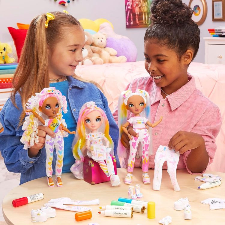 Rainbow High Colour & Create Fashion DIY Doll Blue Eyes DAMAGED BOX image 3
