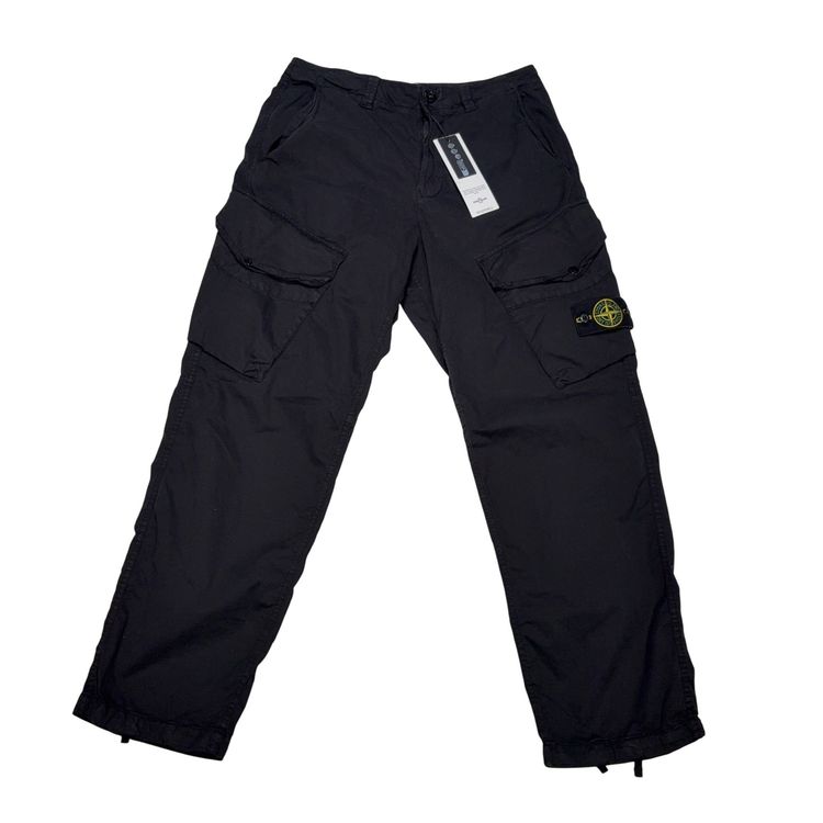 Stone Island Badge Cargos Black Cargos
