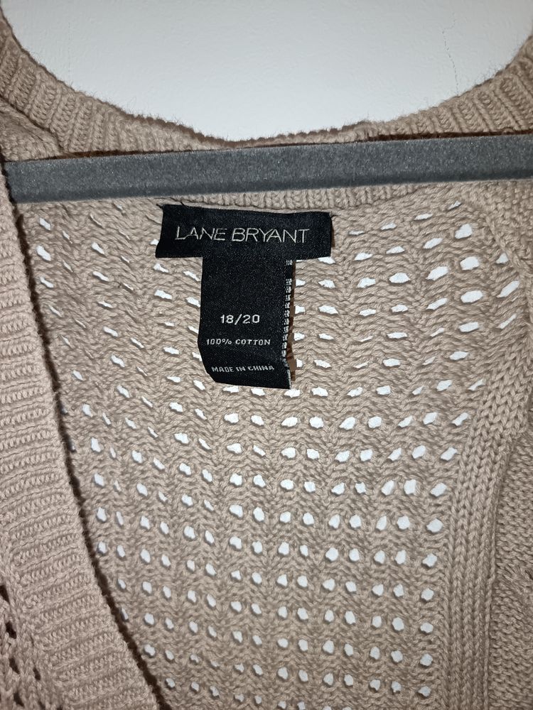 Lane Bryant Beige Knit Sweater obraz 2