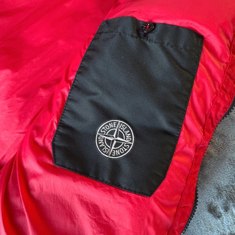 Immagine di Authentic Stone Island Red Crinkle R-NY Down Puffer Jacket - XL 10
