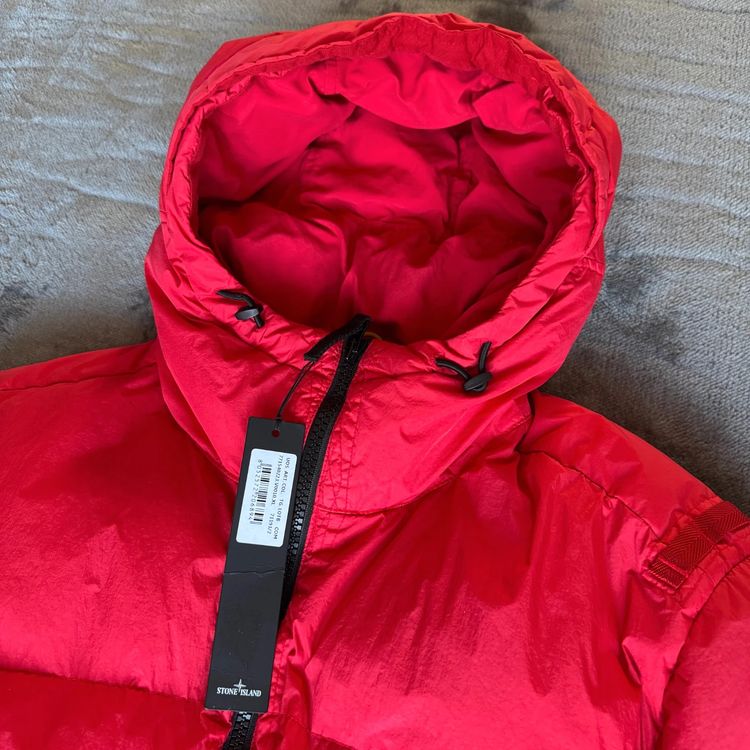 Immagine di Authentic Stone Island Red Crinkle R-NY Down Puffer Jacket - XL 6