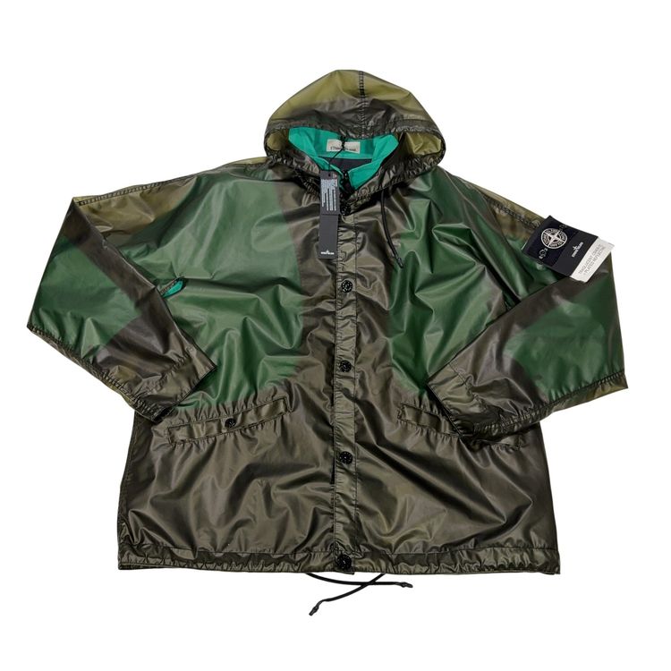Stone Island X End Traslucent Cover-TC + Plated Reflective Green Jacket obraz 1