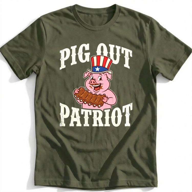 Pig Out Patriot T-Shirt US