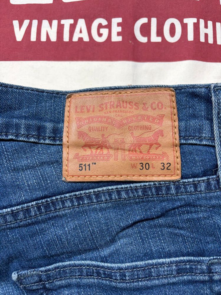 Levi'S 511 Blue Jeans w30 l32 blu  image 2