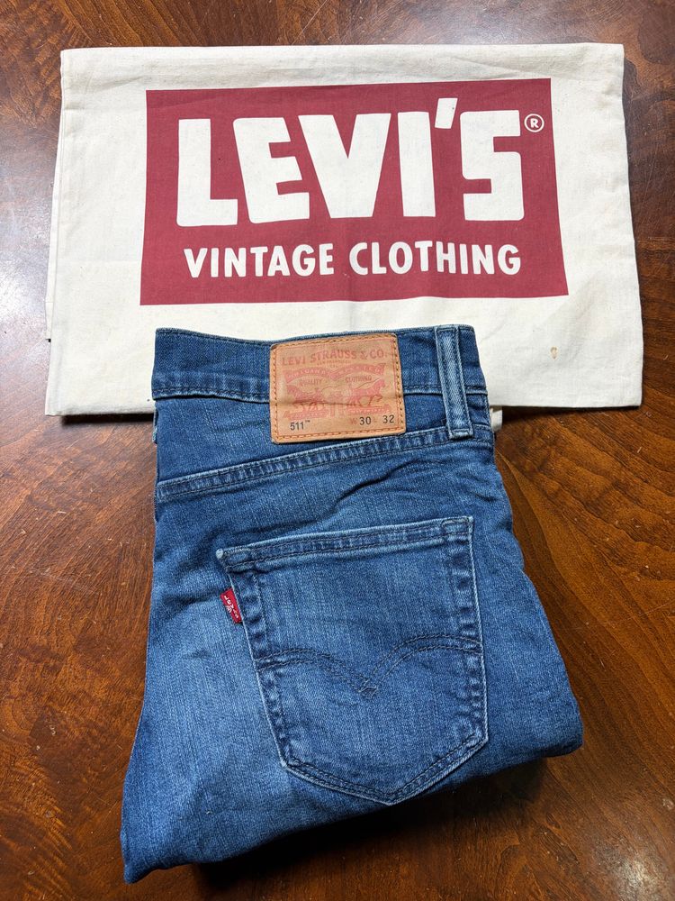 Levi'S 511 Blue Jeans w30 l32 blu 
