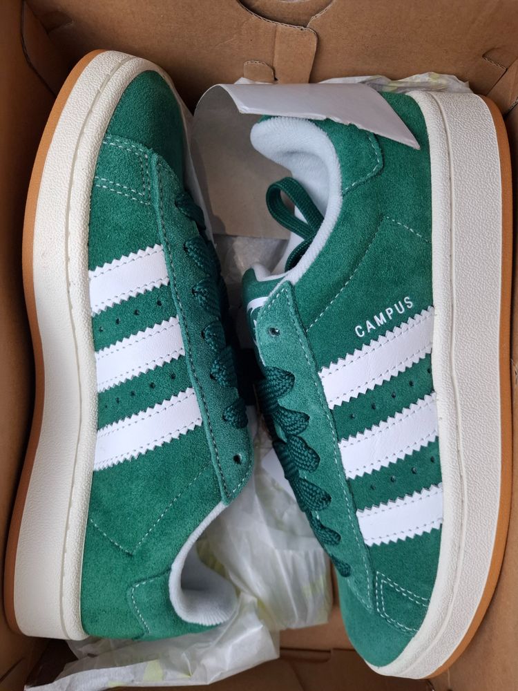 Adidas Originals Adidas Campus 00s green/white gum sole uk 5.5 (brand new) product image