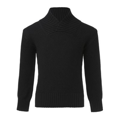 Knitted Black Sweater 1