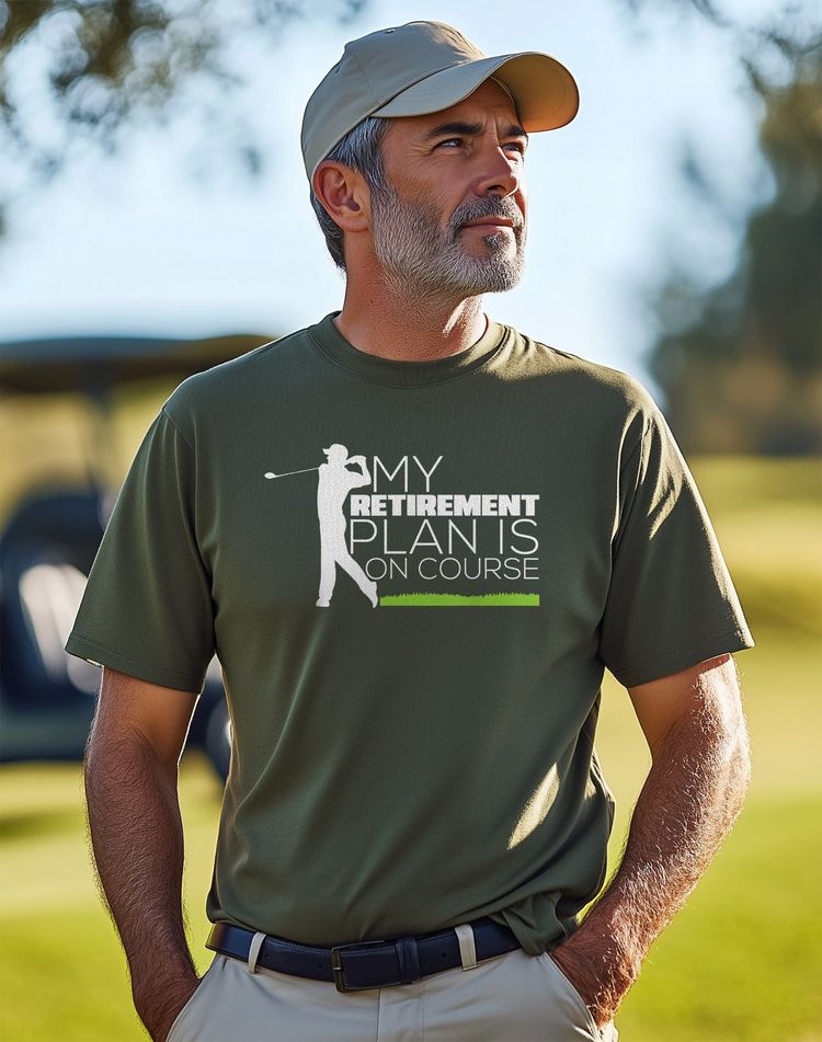 My Retirement Plan Is On Course 2 t-shirt 4