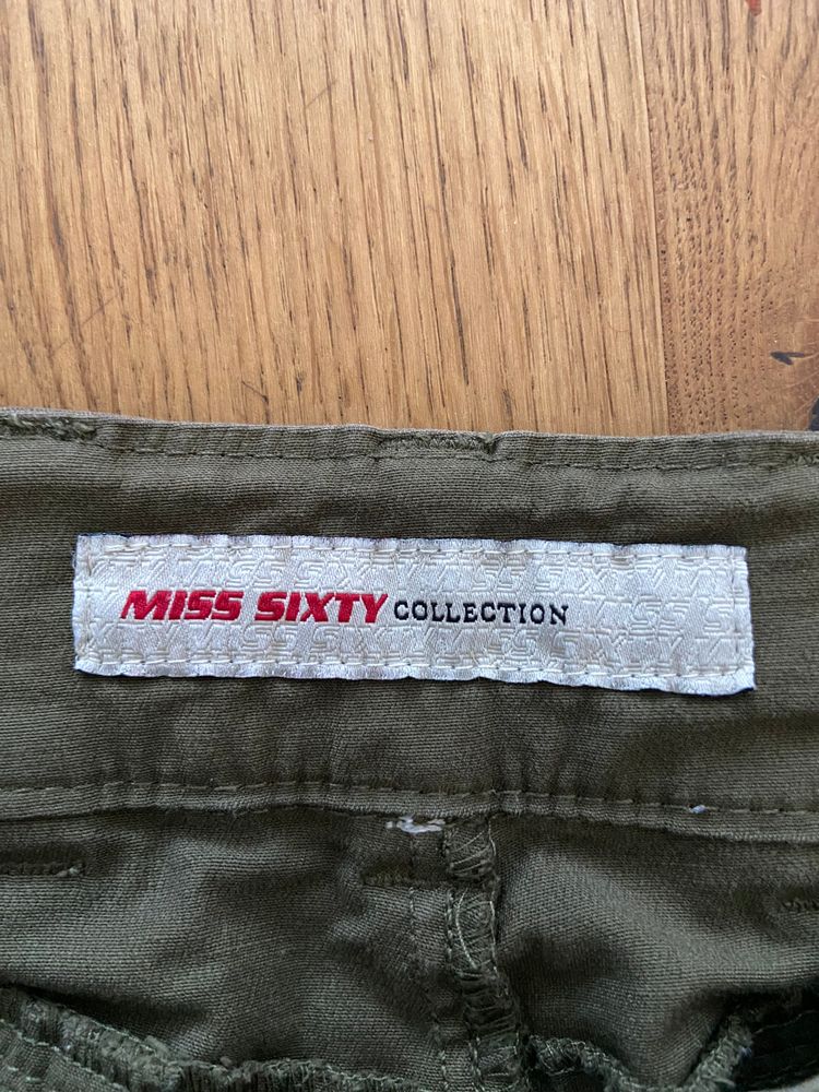 Miss Sixty Khaki Capri Trousers - Size UK 10 image 4