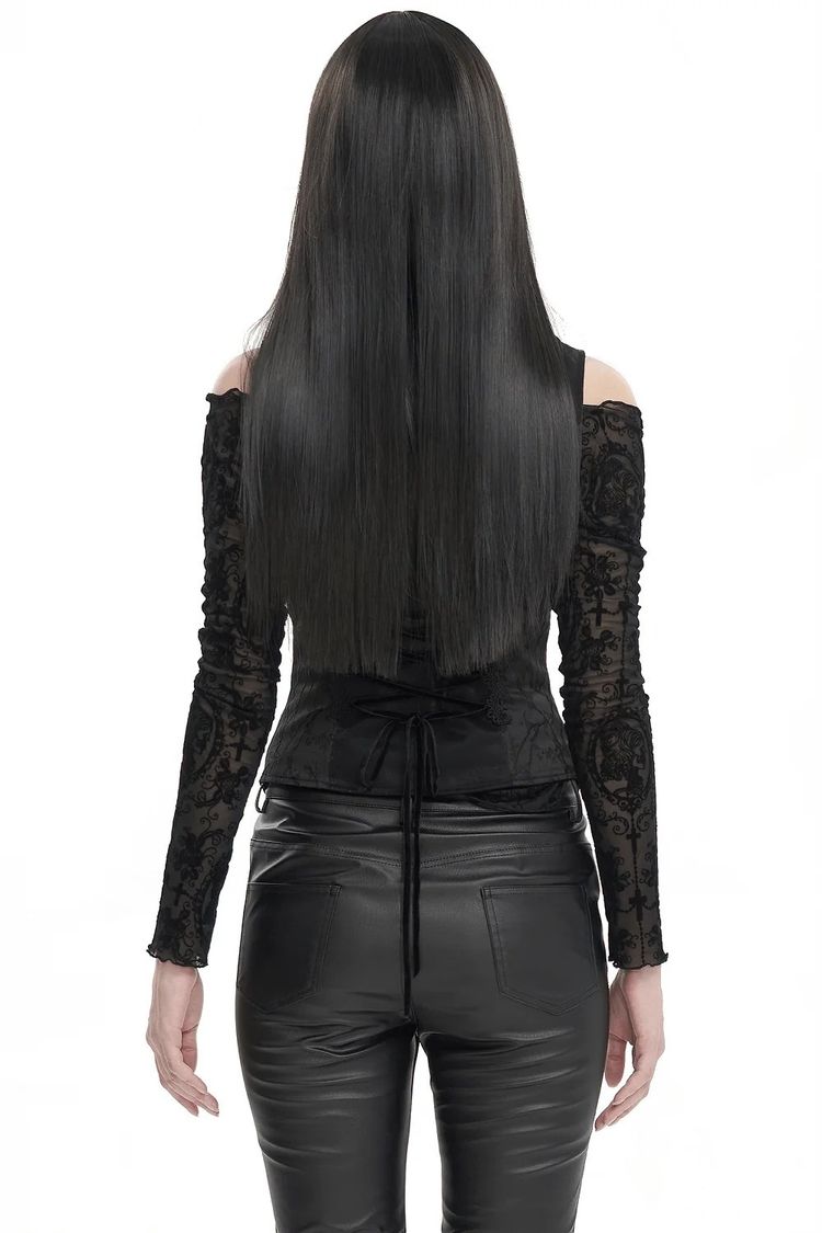 Other Black Gothic Lace Vest product image
