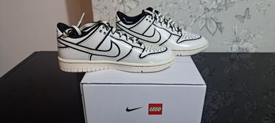 Nike Dunk Low LEGO COL (GS) UK3 EUR 35.5 White Brand New Full Box