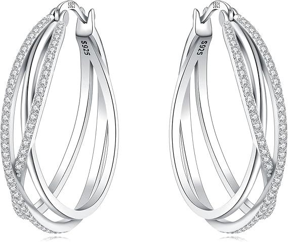 Silver Hoop Earrings