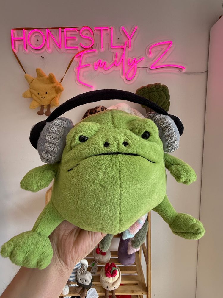 Green Frog Plush Toy With Headphones (£65) 