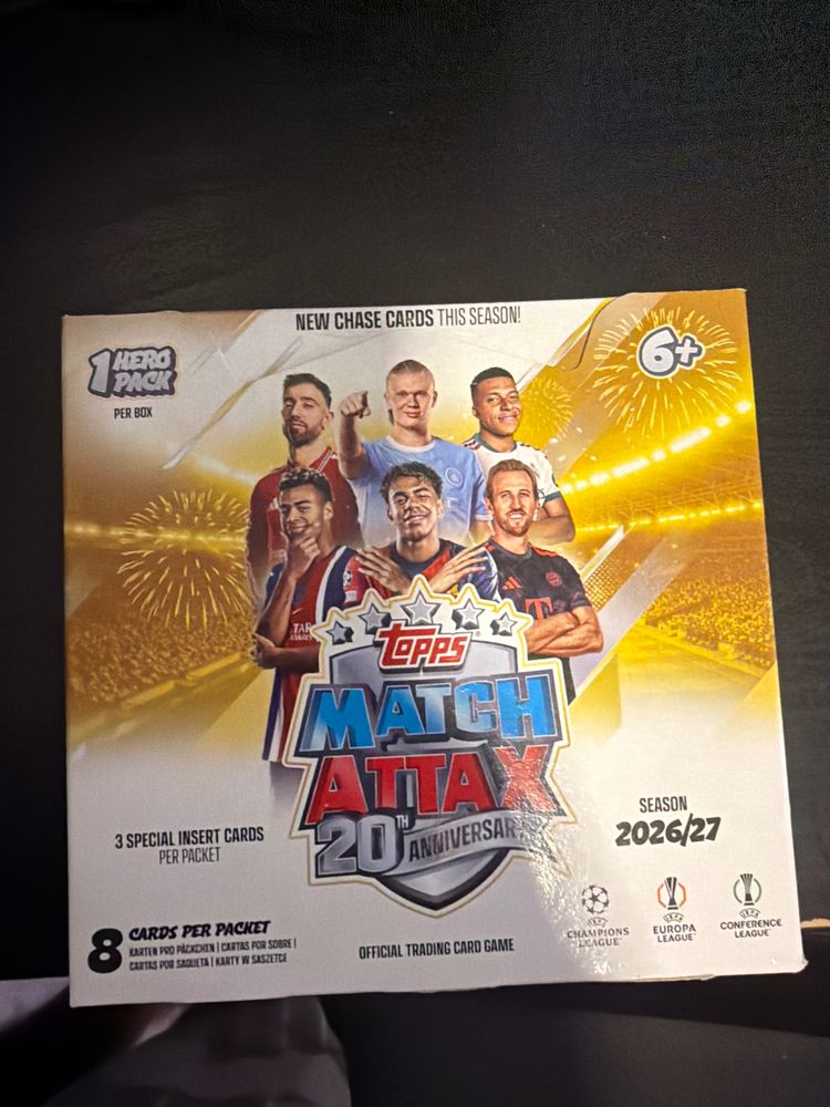 caja match attax 20 aniversario