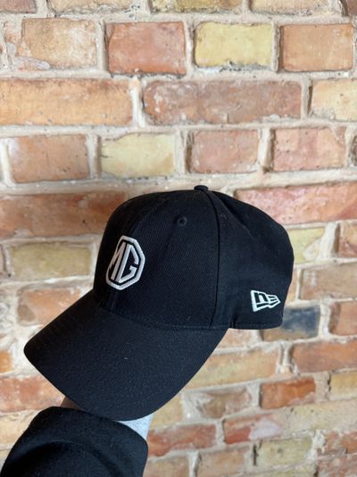 New Era Black Cap With Mg Logo