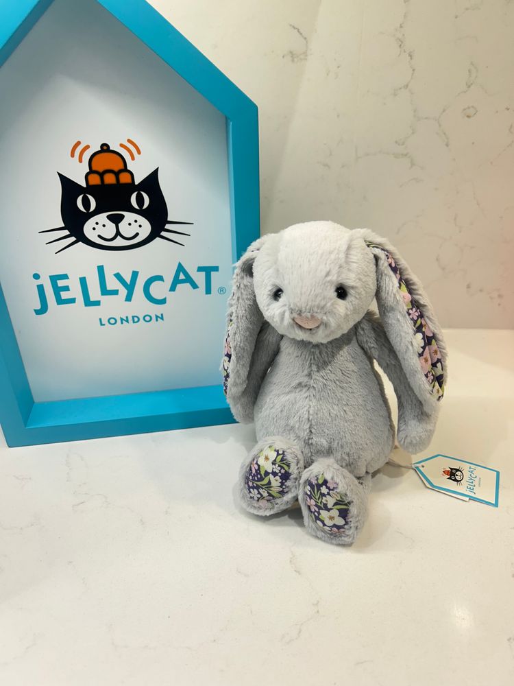 Jellycat Blossom silver Bunny small BNWT 
