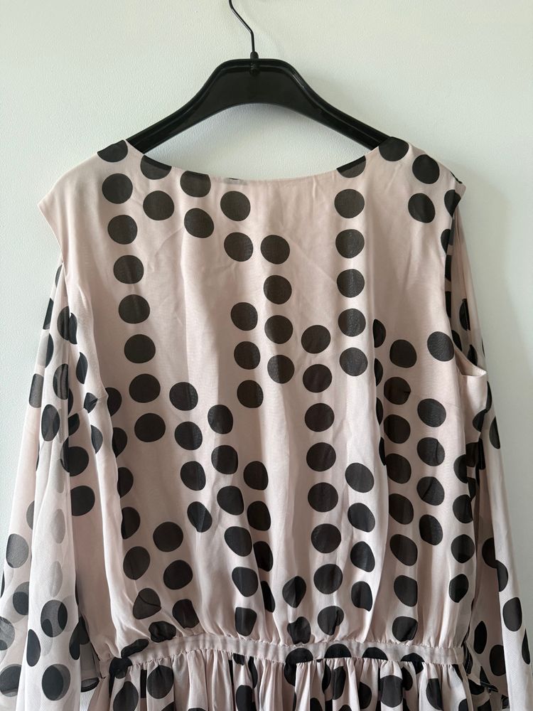 Full circle polka dot short dress size S new  2