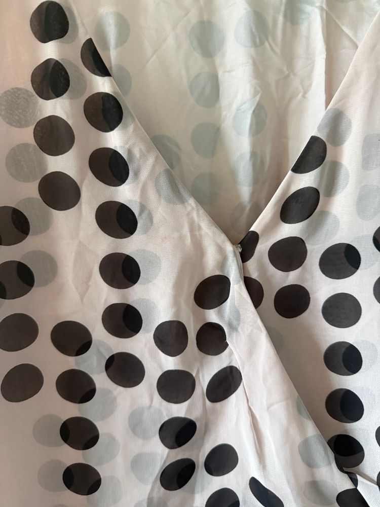 Full circle polka dot short dress size S new  6