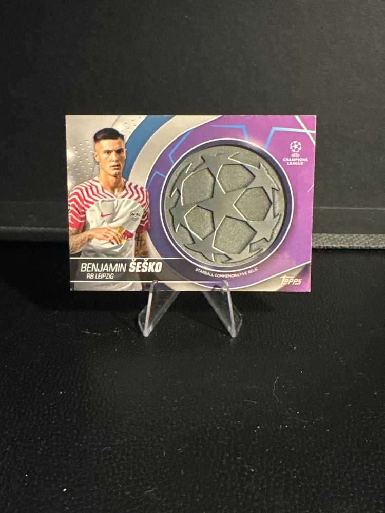 Benjamin Sesko Starball Memorabilia 2023-24 Topps