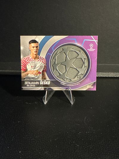 Benjamin Sesko Starball Memorabilia 2023-24 Topps