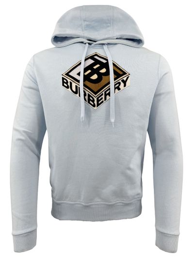 Burberry Embroidered Logo Hoodie - Blue (840300170)