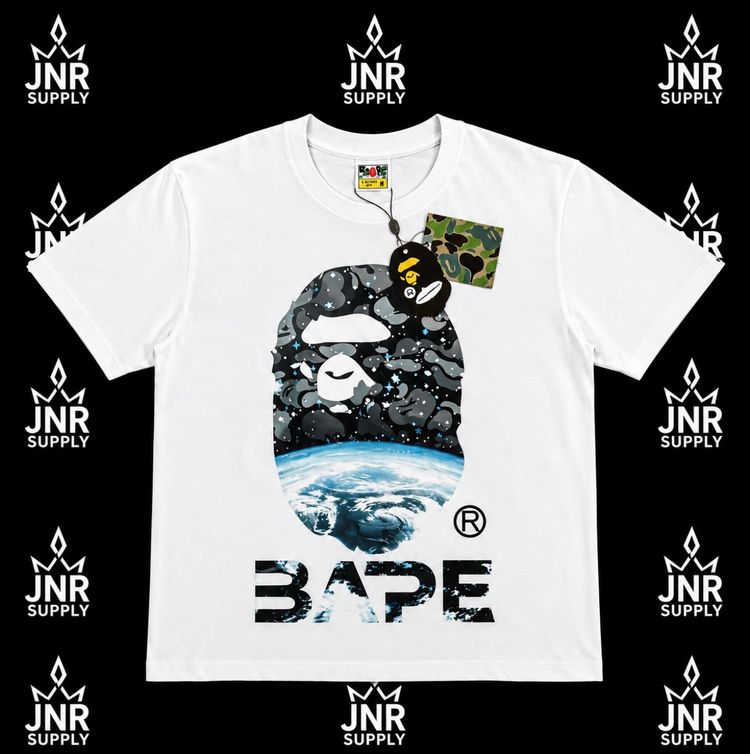 Bape White Graphic T-Shirt image 1