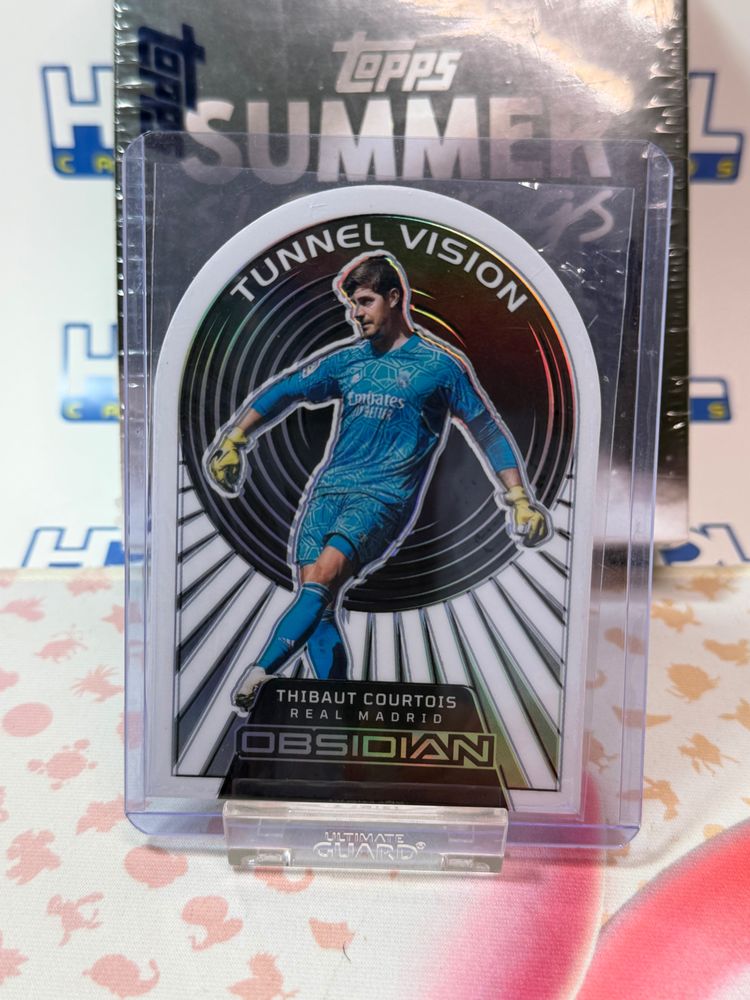 Topps Obsidian Tunnel Vision Thibaut Courtois Soccer Card