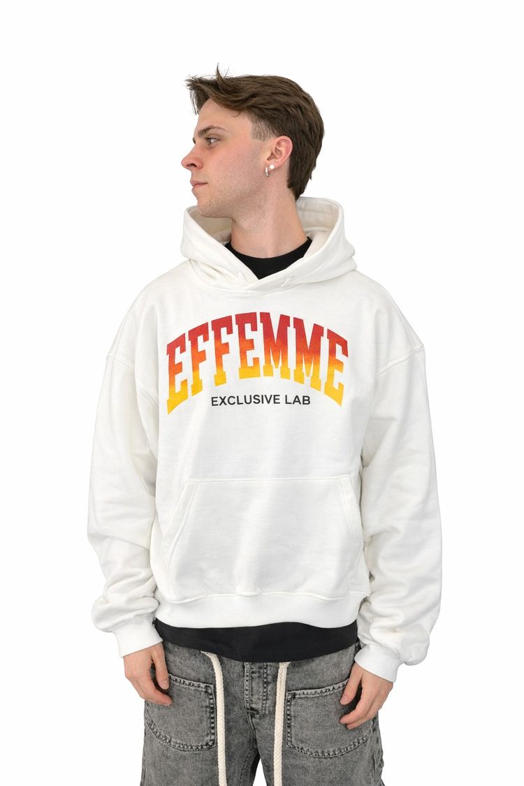 felpa bianca effemme 