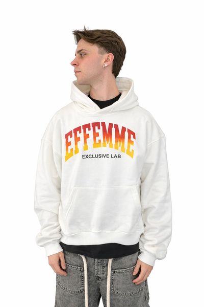 felpa bianca effemme