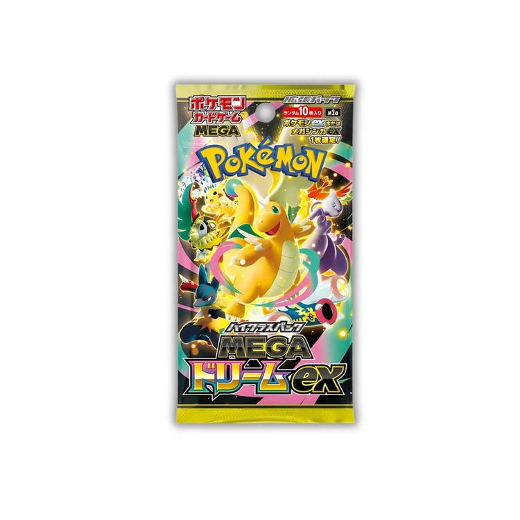 2x Mega Dream JPN Pokémon Trading Card Game Booster Pack