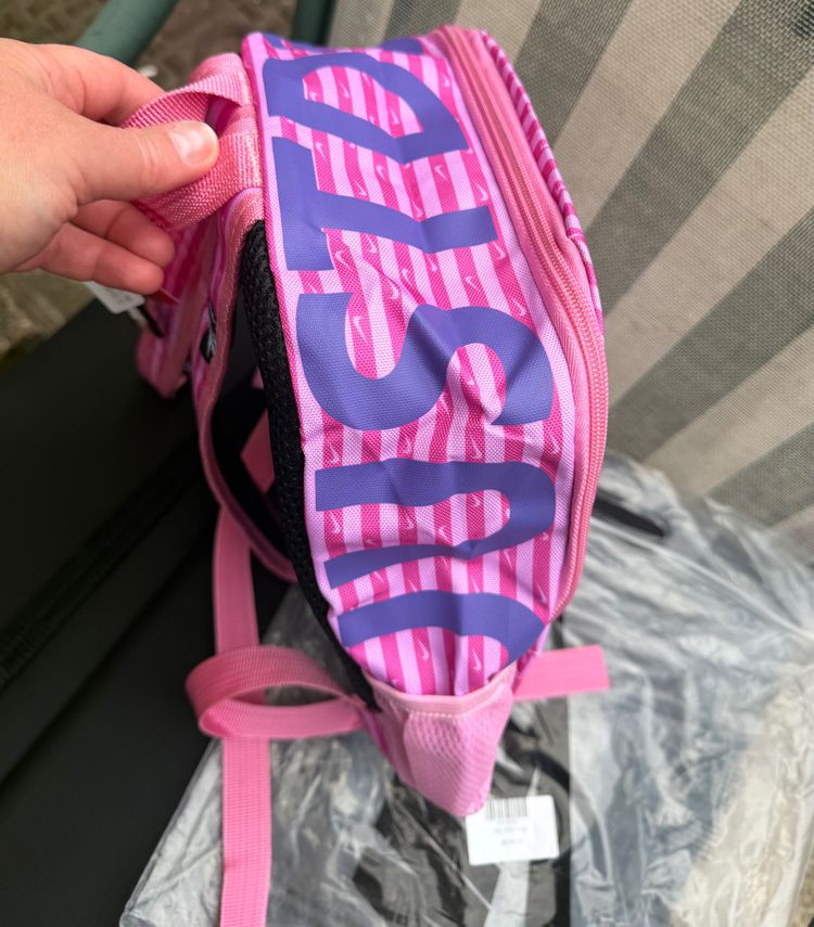 Nike Pink Striped Backpack 6