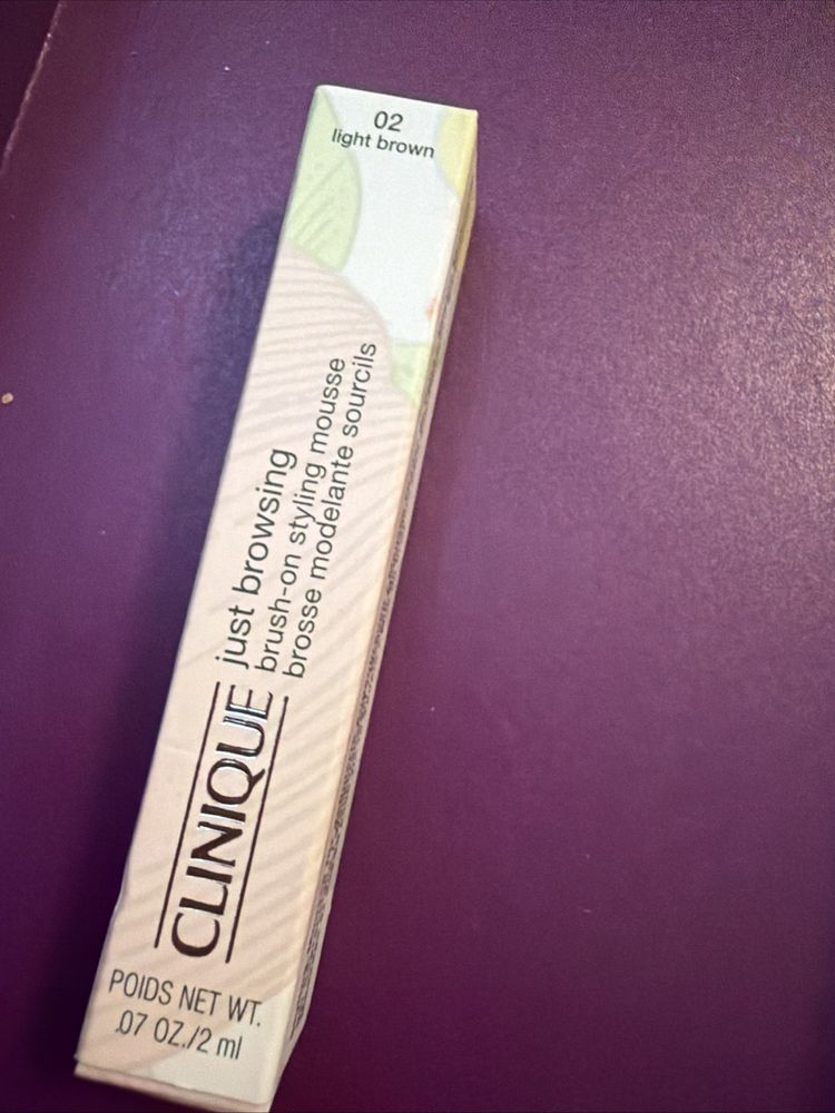 CLINIQUE Just Browsing 02 LIGHT BROWN Brush On Styling Mousse New Boxed image 1