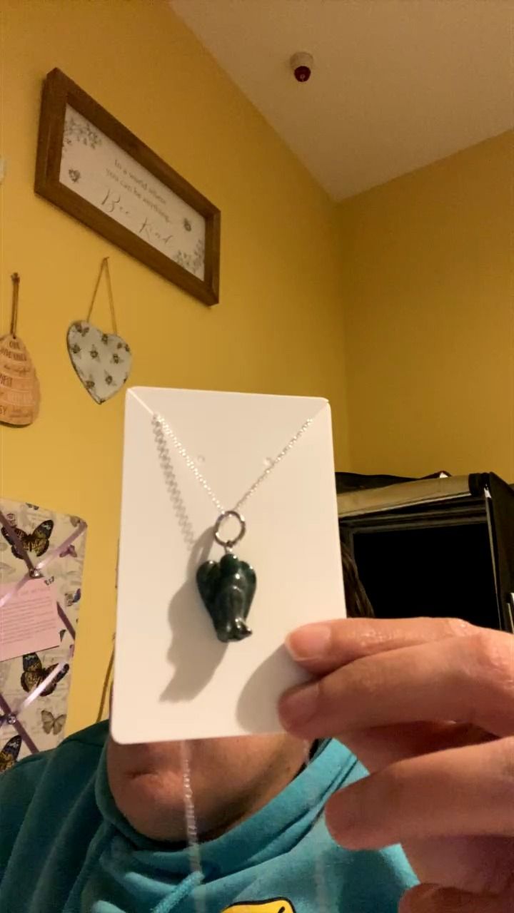 Other green jasper angel necklace  product image