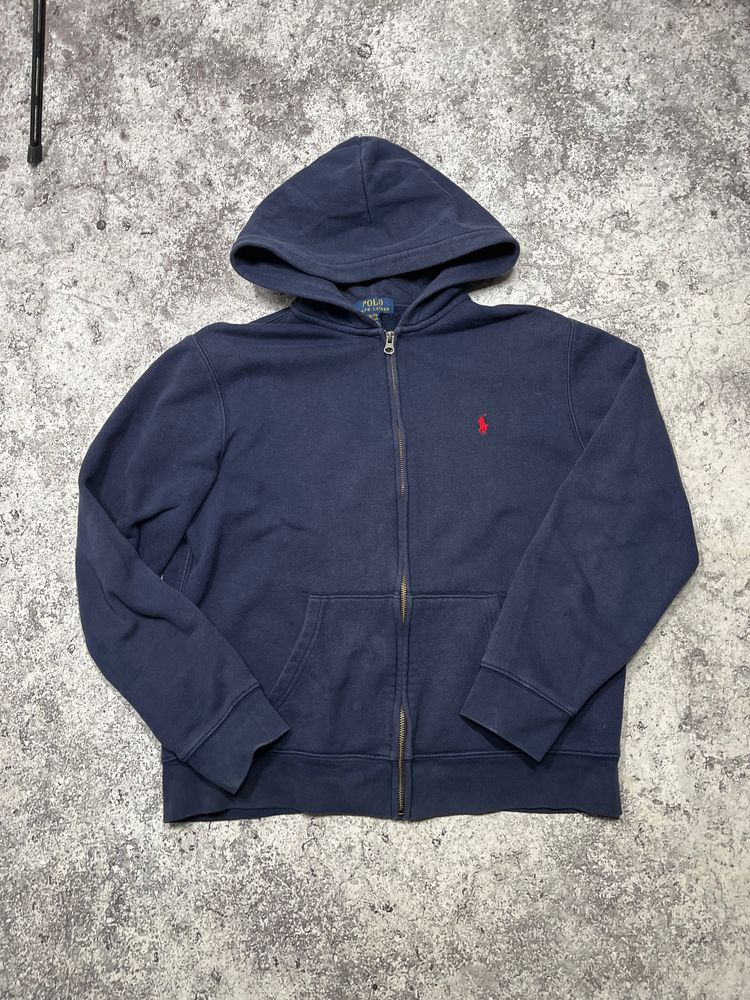 Polo Ralph Lauren Navy Blue Zip-Up Hoodie