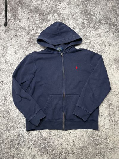 Polo Ralph Lauren Navy Blue Zip-Up Hoodie