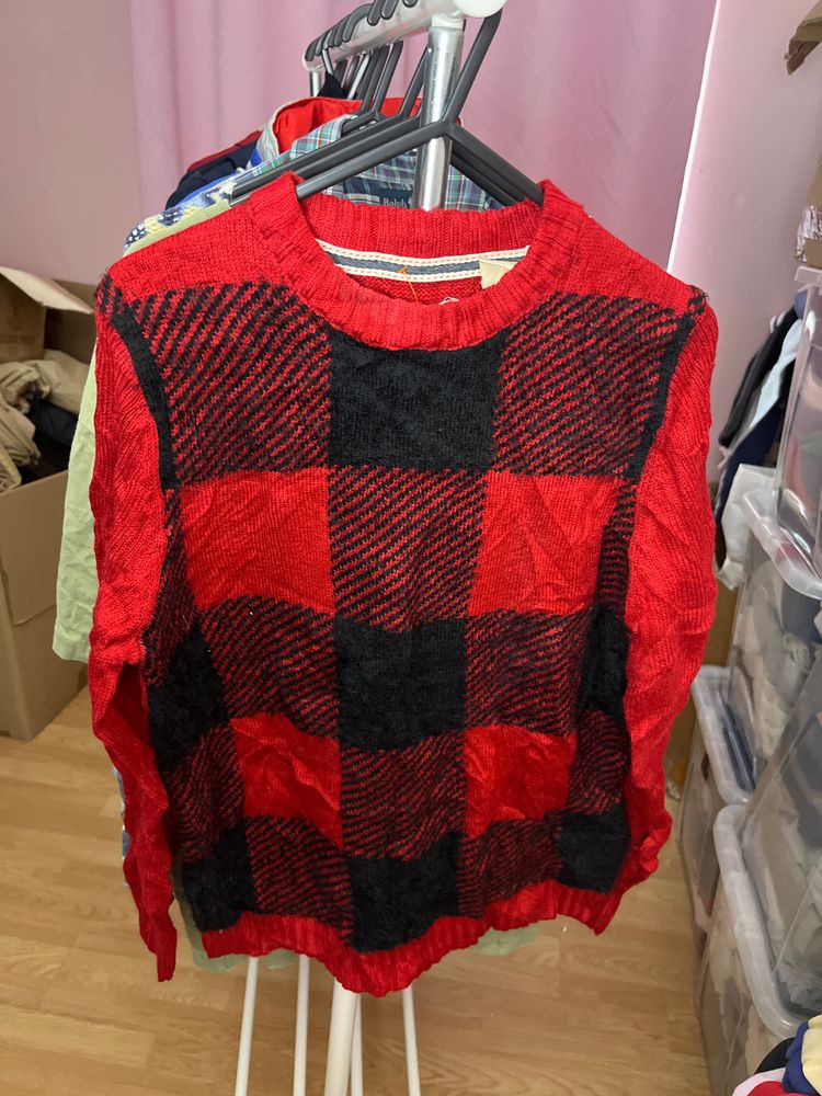 Other Red And Black Checkered Sweater product image